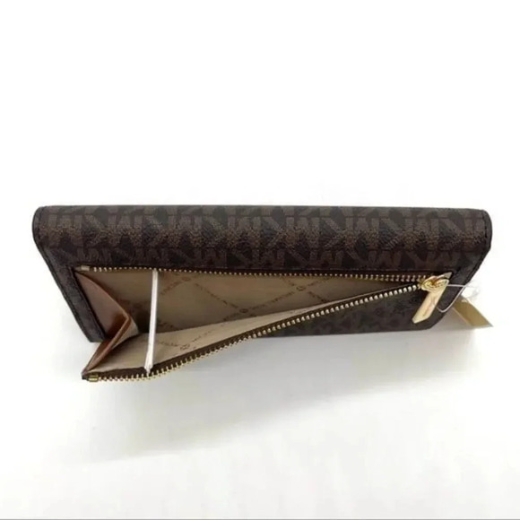 Michael Kors Medium Duffle Satchel Crossbody Bag & Trifold Wallet Brown - Picture 9 of 11